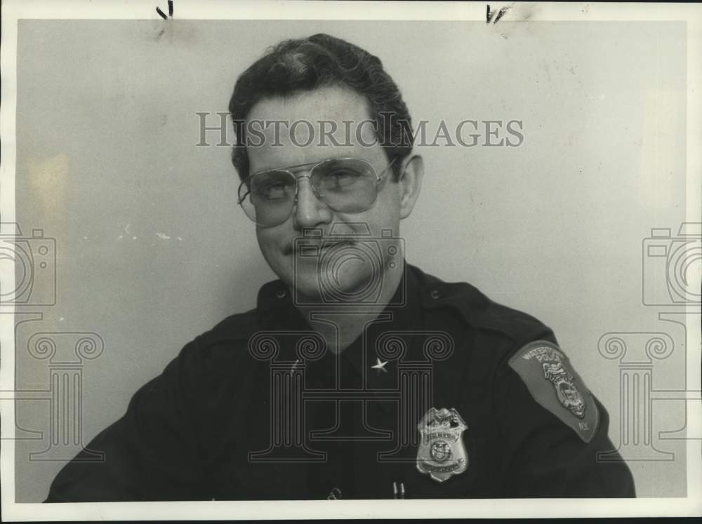 Press Photo Michael J. Hennegan, Watertown Police Department Chief - Historic Images