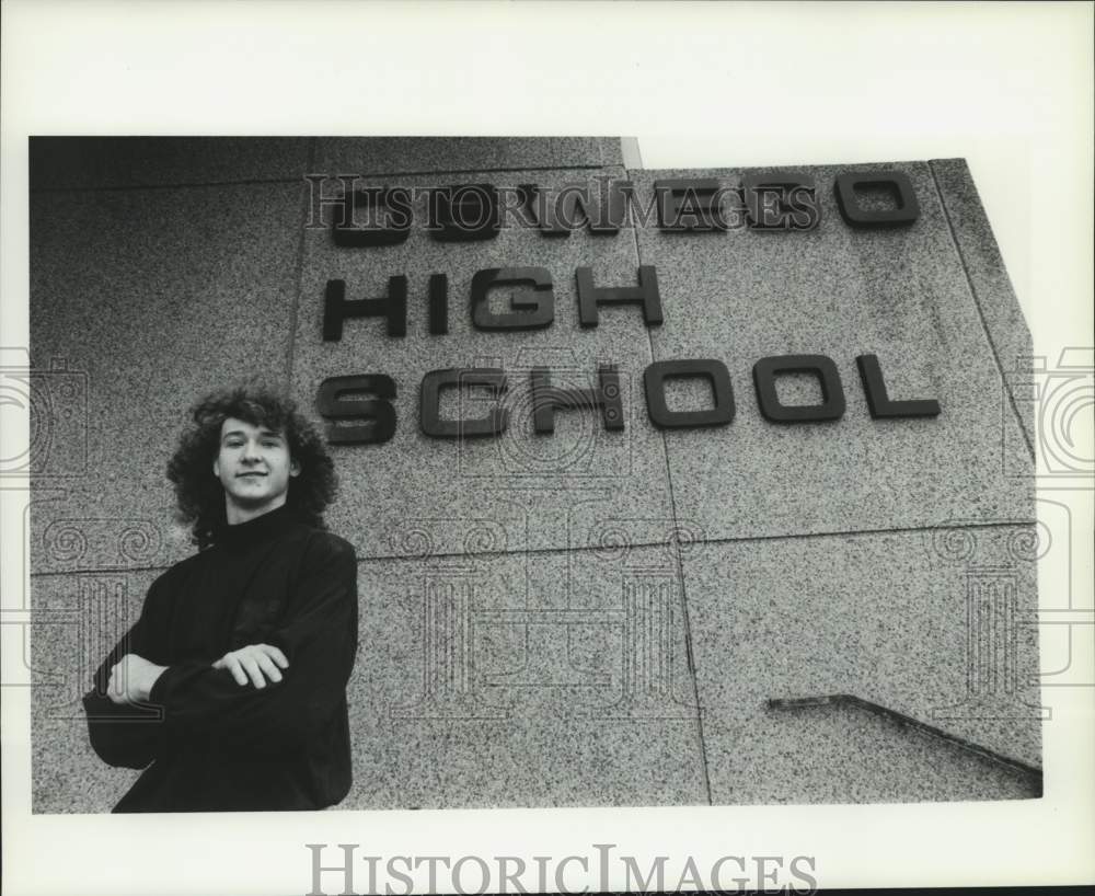 Press Photo Kenneth Green, Oswego High School Student - Historic Images