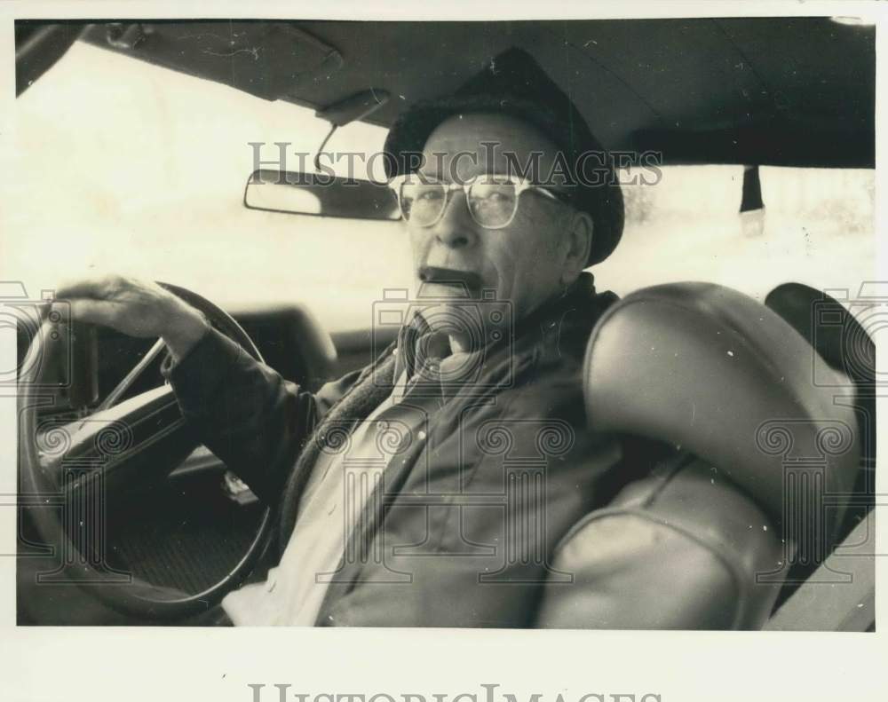 1984 Jack Cook in Car Drivers Seat-Historic Images