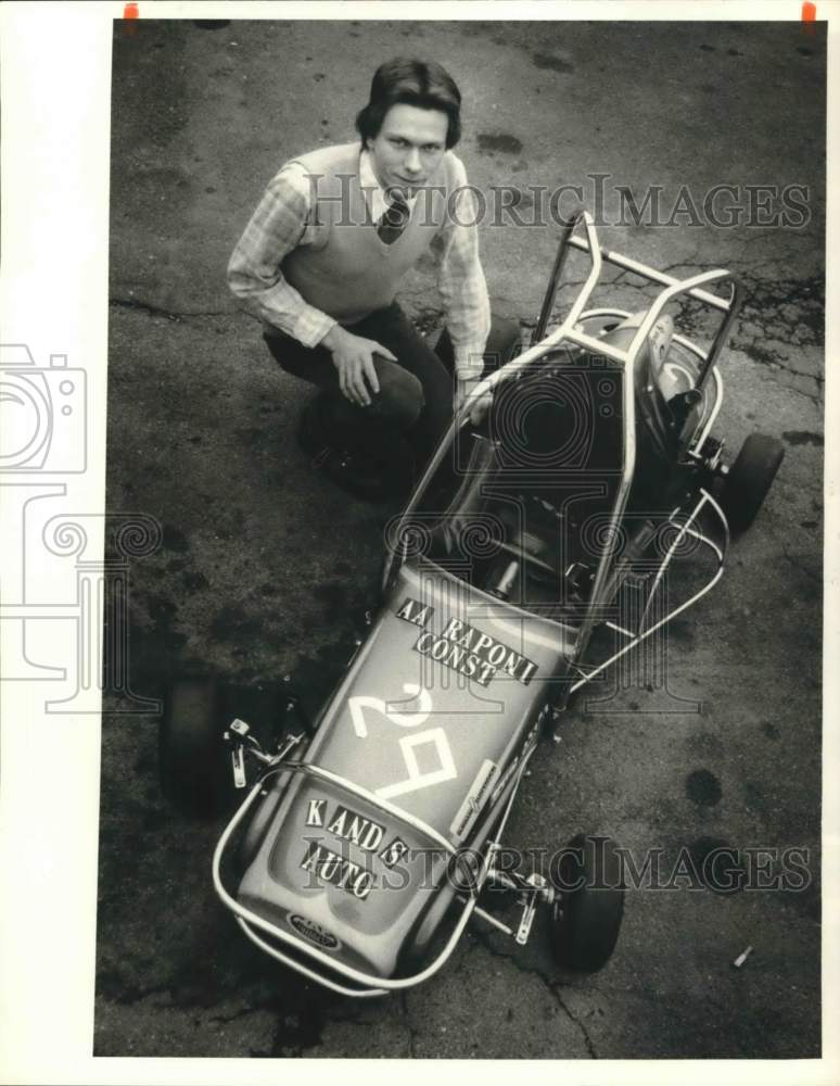 1984 Press Photo Jim Rice with Quarter-Midget K and S Racing Automobile - Historic Images