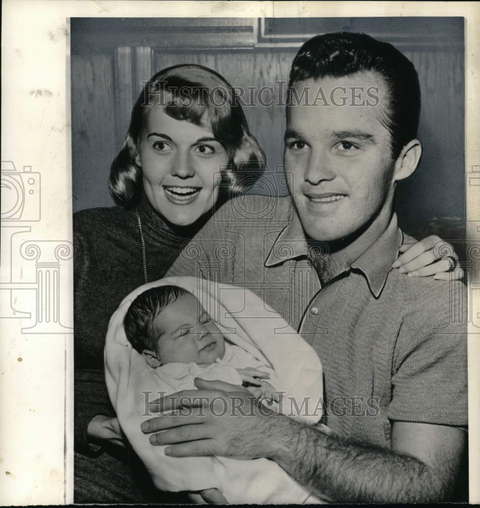 1960 Hollywood, California-Lindsay, Barbara and new son David Crosby-Historic Images