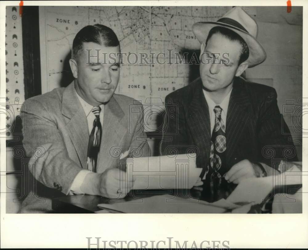 1959 1950&#39;s Auburn Detectives Hugh Casey &amp; Beecher Flummerfelt-Historic Images