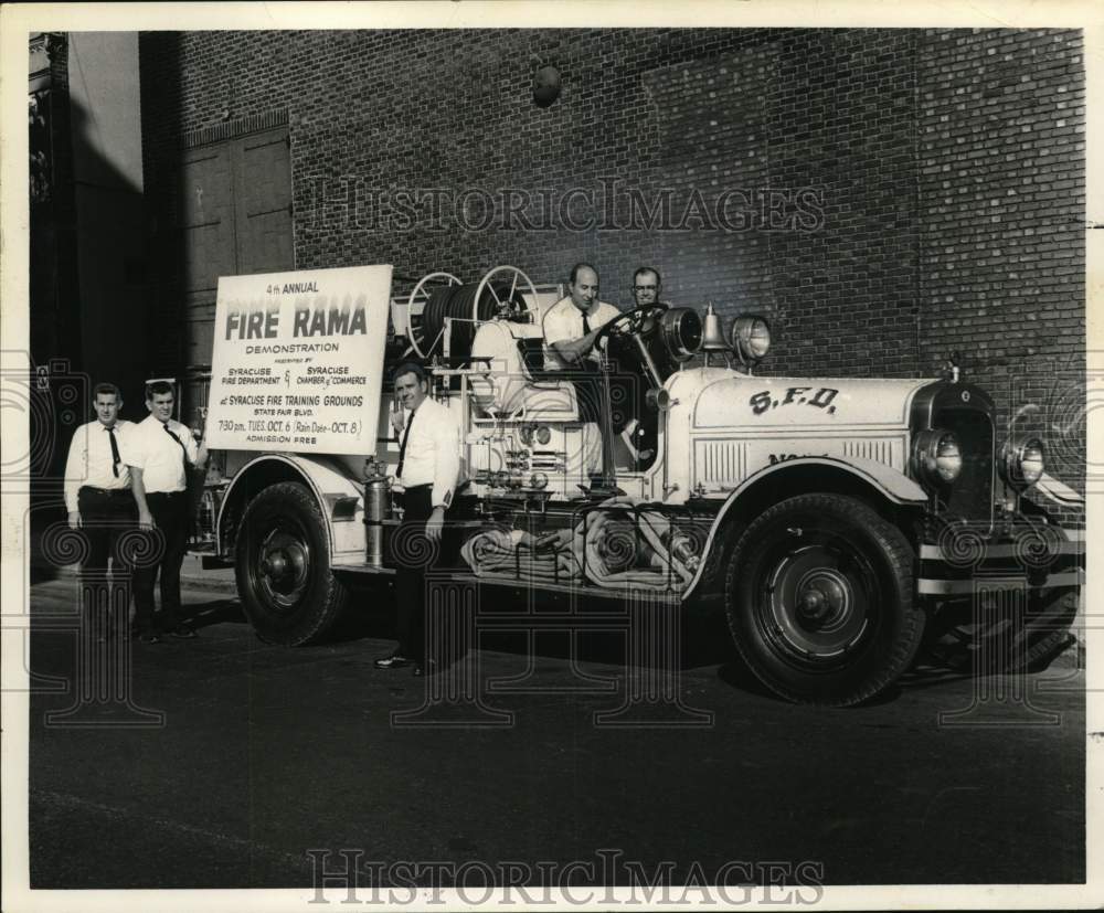 1964 Firemen Drive 1928 Fire Pumper at Fire-Rama Show-Historic Images