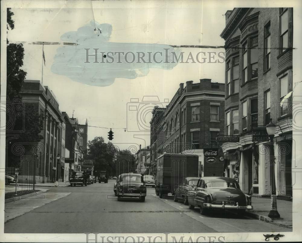 1950 View of street in Lyons-Historic Images