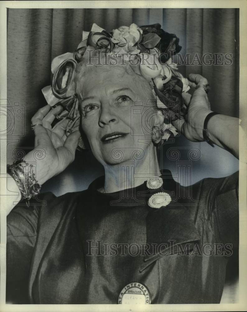 1965 Eleanor Baldwin, National Millinery Institute's "Best Hatted"-Historic Images