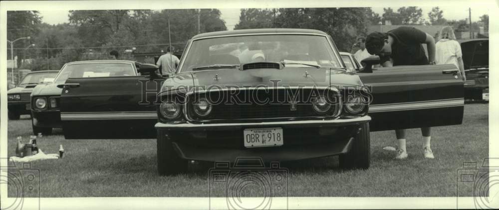 1986 Liverpool-George Sharan and his 1969 Shelby Mustang at car show-Historic Images