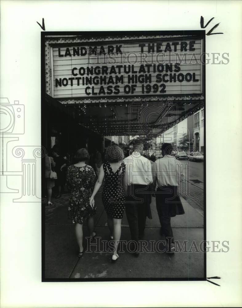 1992 Press Photo Nottingham High School Graduate Robert Stevenson and Friends- Historic Images