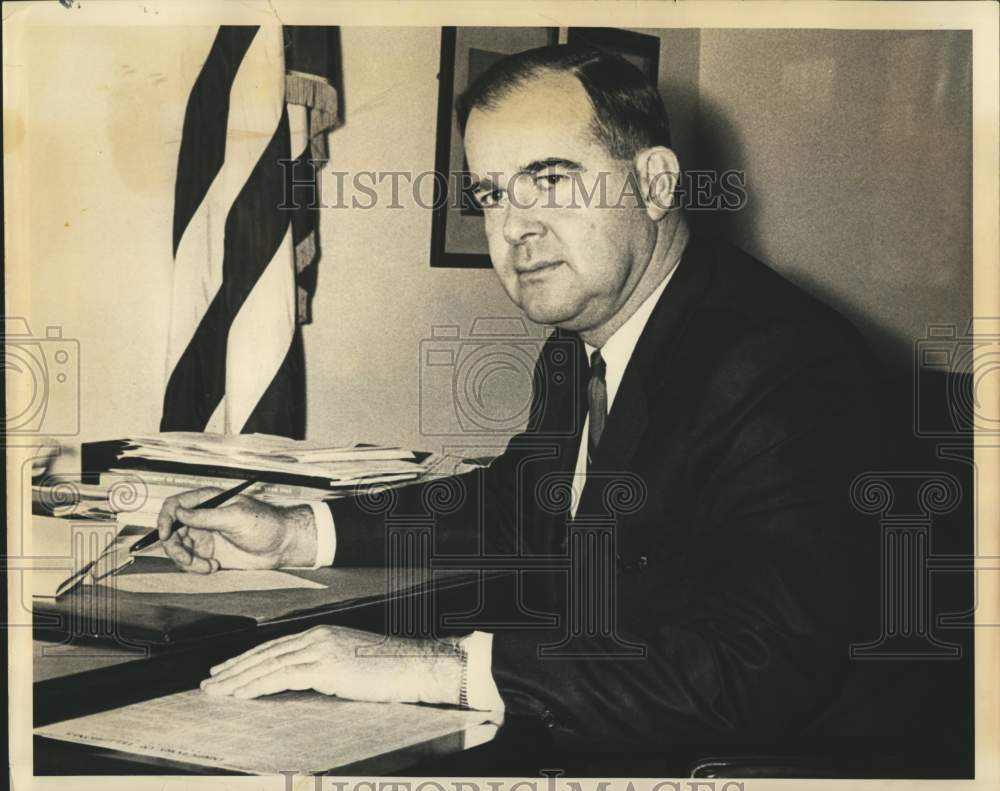 1968 New York Representative Barber Conable at Washington Office-Historic Images