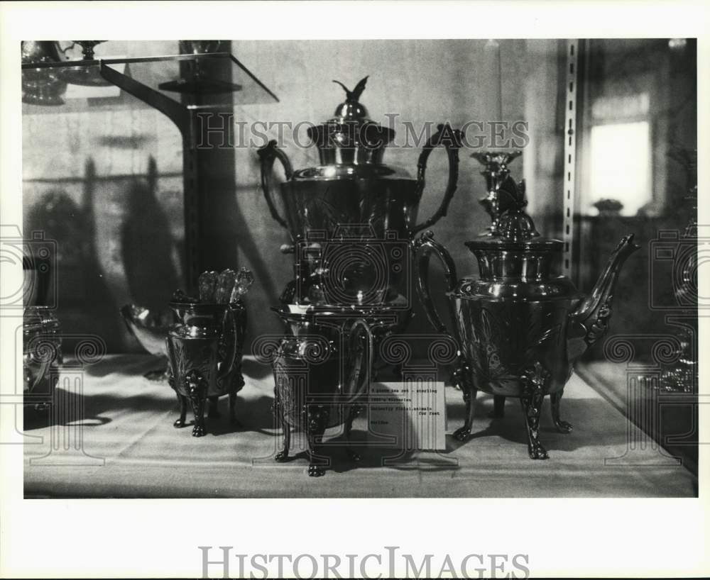 1990 Press Photo Silverware at the 1890 House in Cortland, New York - sya52538 - Historic Images