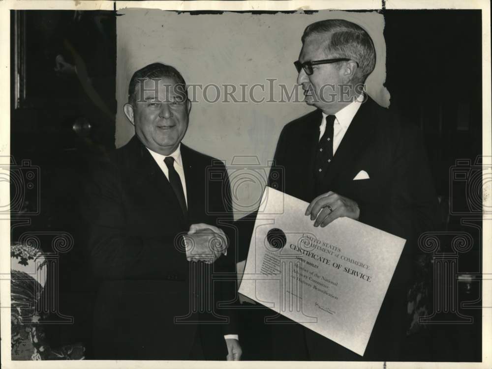 1966 Harry Marley and Secretary of Commerce John T. Connor at Event-Historic Images