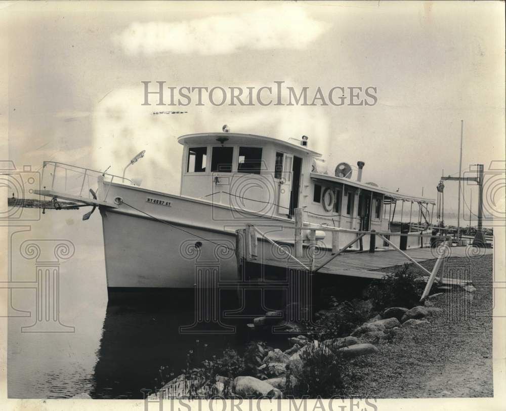 1966 Syracuse University Pollution Research Boat at Onondaga Lake-Historic Images