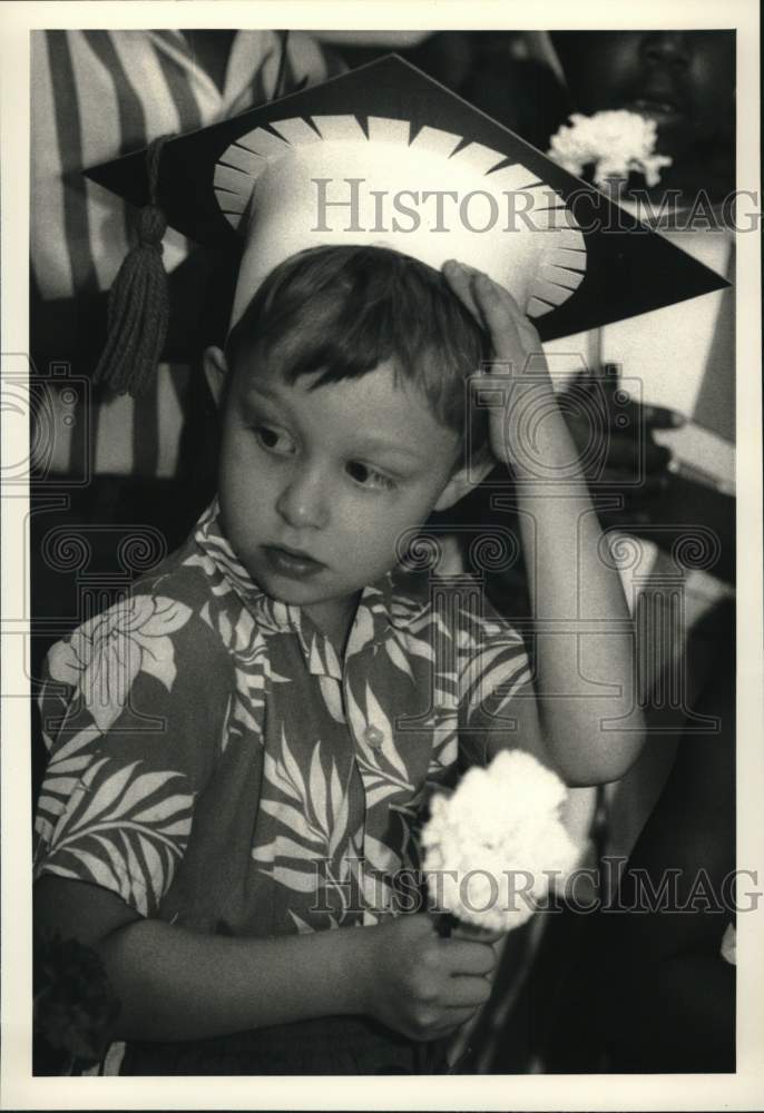 1988 Press Photo Jason Gallipeau at Graduation of Dr. Martin Luther King School - Historic Images