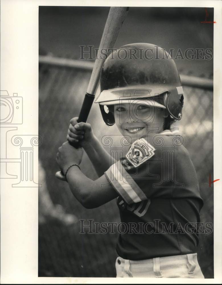 1987 Press Photo Casey Wilson, Little League Baseball Player for Bristol Team - Historic Images