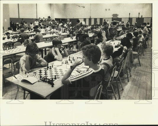 1984 Press Photo Overview of Chess Championships - sya83606- Historic Images