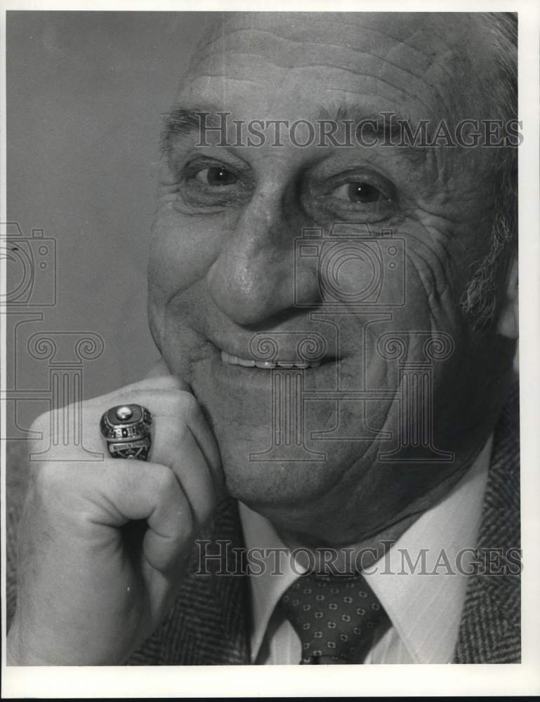 1986 Press Photo Warner Spahn, Hall of Fame Baseball Pitcher - sya90761- Historic Images