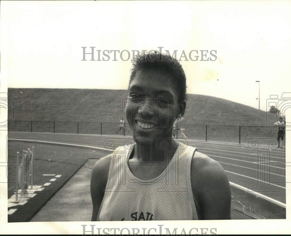 1986 Press Photo Shawn Coleman, School Track Star - sya94541- Historic Images