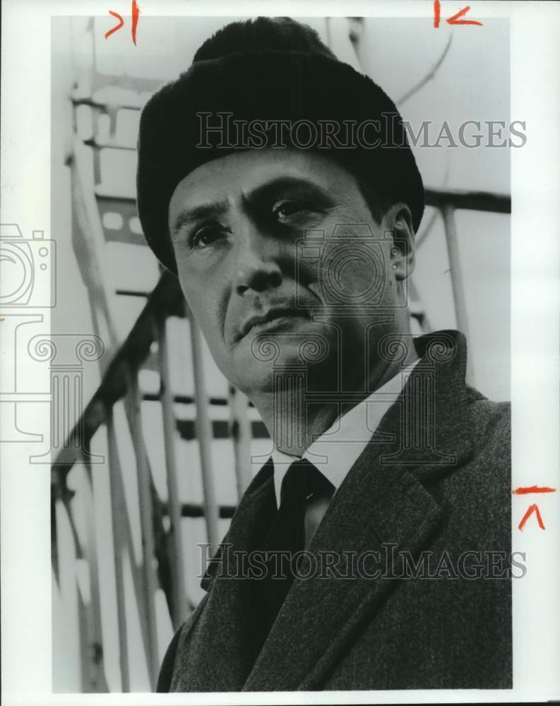 1985 Press Photo Actor Christopher Rozycki appears in &quot;Man from Moscow&quot; - Historic Images