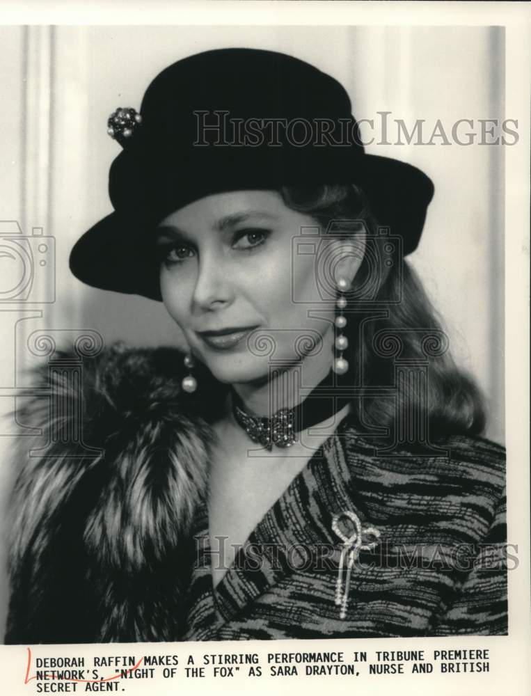 Press Photo Actress Deborah Raffin stars in "Night of the Fox" - Historic Images