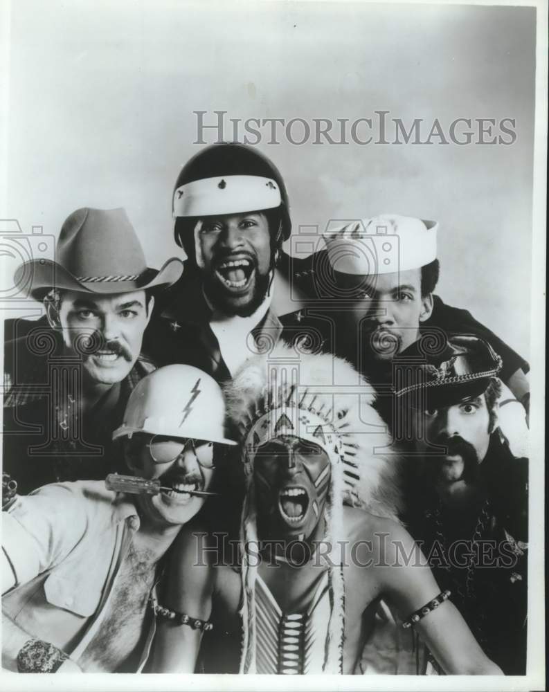 Press Photo Members of the group Village People - Historic Images