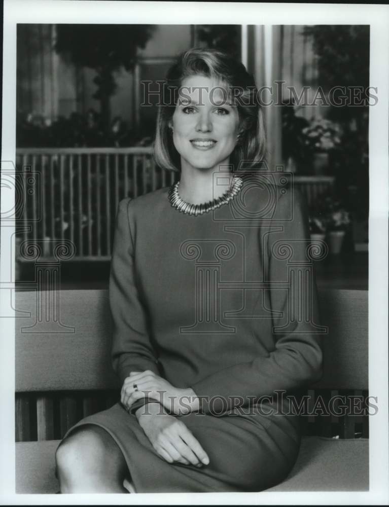 1990 Press Photo Paula Zahn appears on "CBS This Morning" - Historic Images