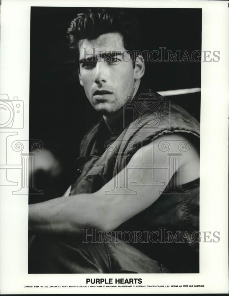 1984 Press Photo Actor Ken Wahl appears in &quot;Purple Hearts&quot; movie - Historic Images