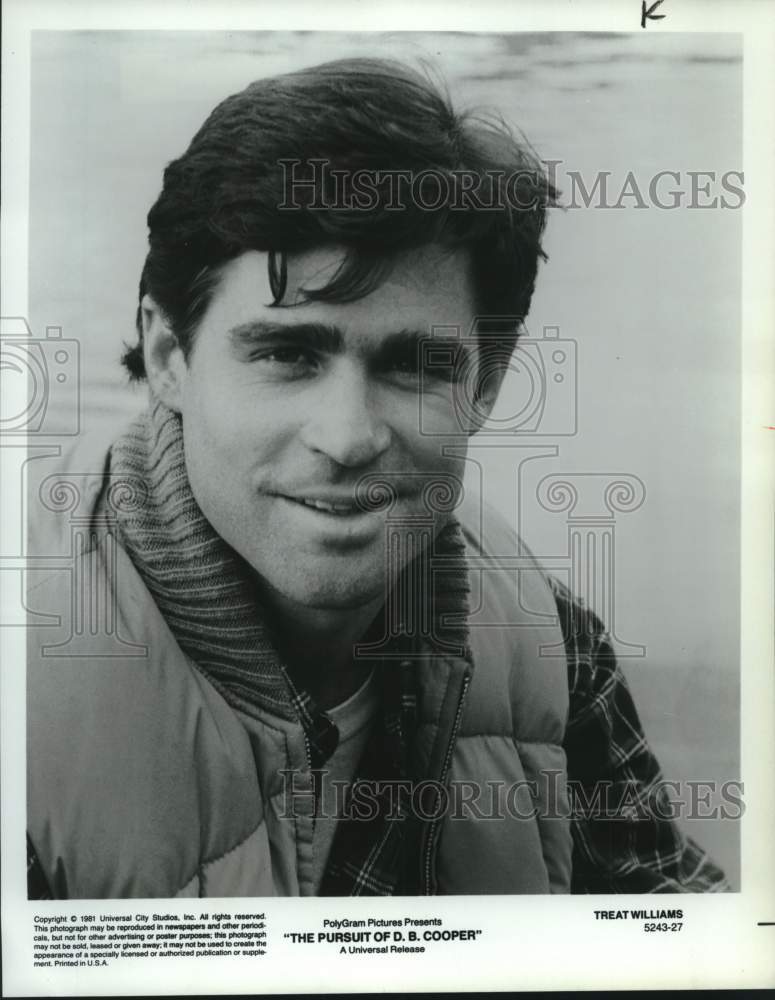 1980 Press Photo Actor Treat Williams in &quot;The Pursuit of D.B. Cooper&quot; - Historic Images