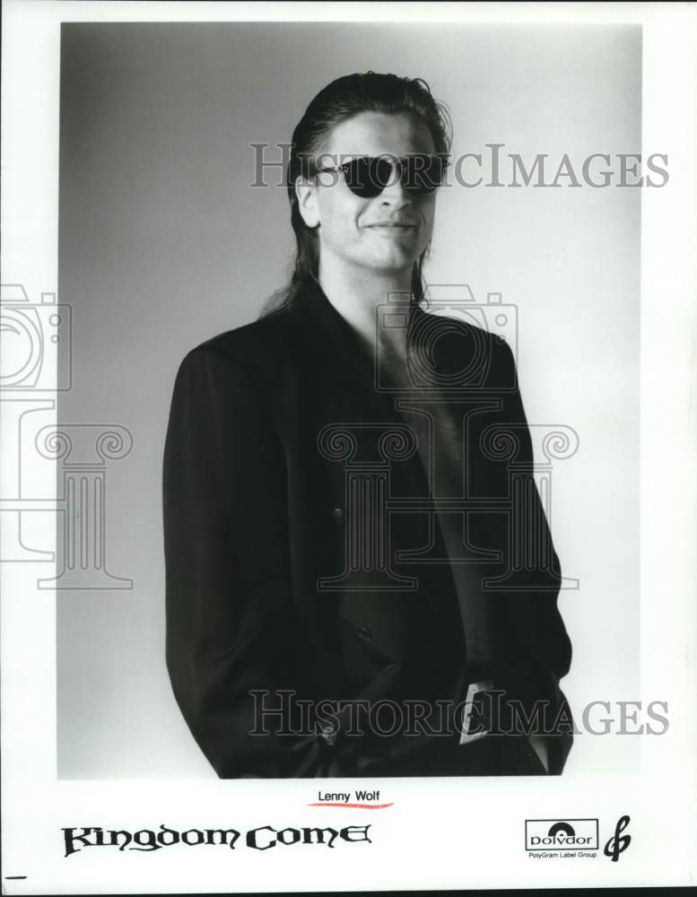 Press Photo Musician Lenny Wolf of Kingdom Come - Historic Images