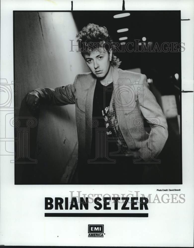 Press Photo Musician Brian Setzer - Historic Images