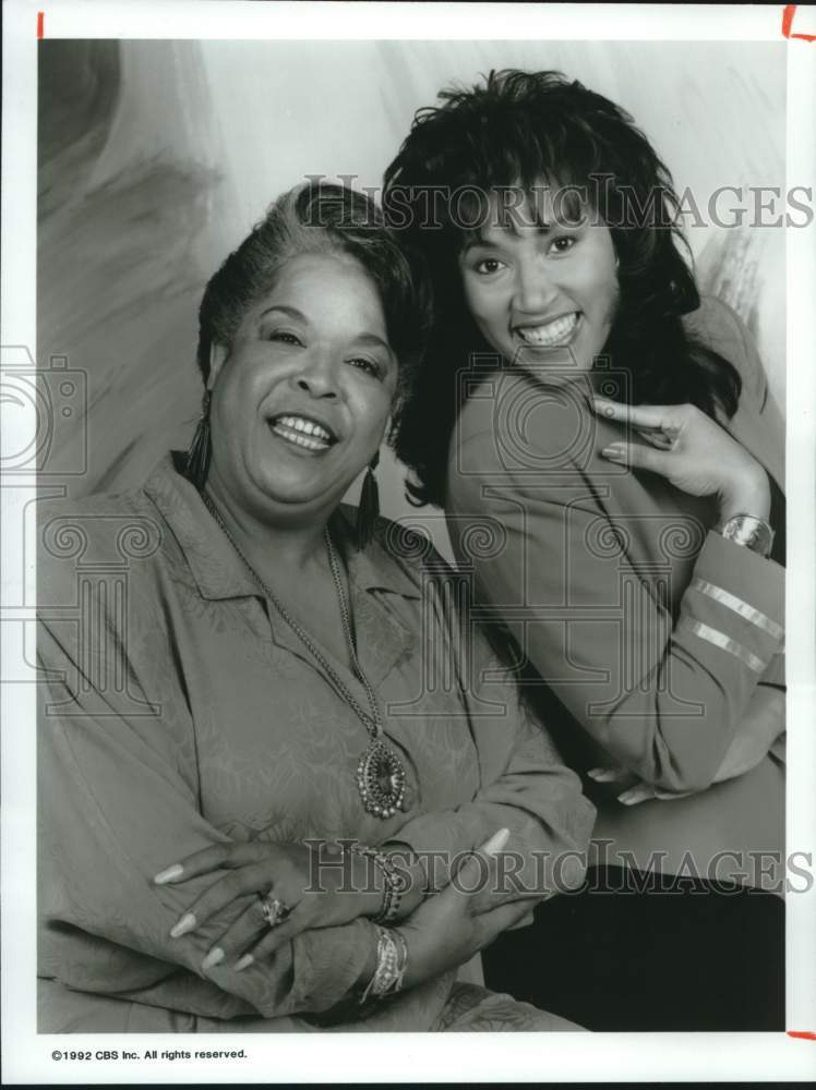 1992 Press Photo Della Reese and Jackee appear in "The Royal Family" series - Historic Images