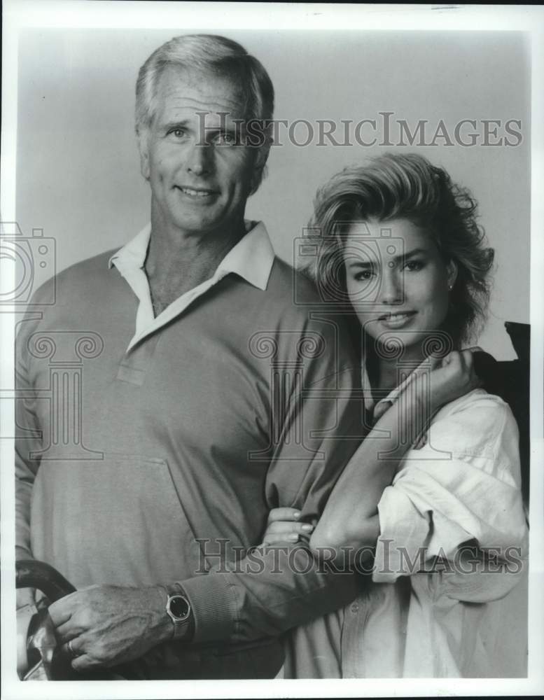 Press Photo Ron Ely and Kimber Sissons appear in &quot;Sea Hunt&quot; episode - Historic Images