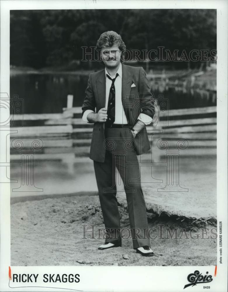 1985 Press Photo Musician Ricky Skaggs - Historic Images