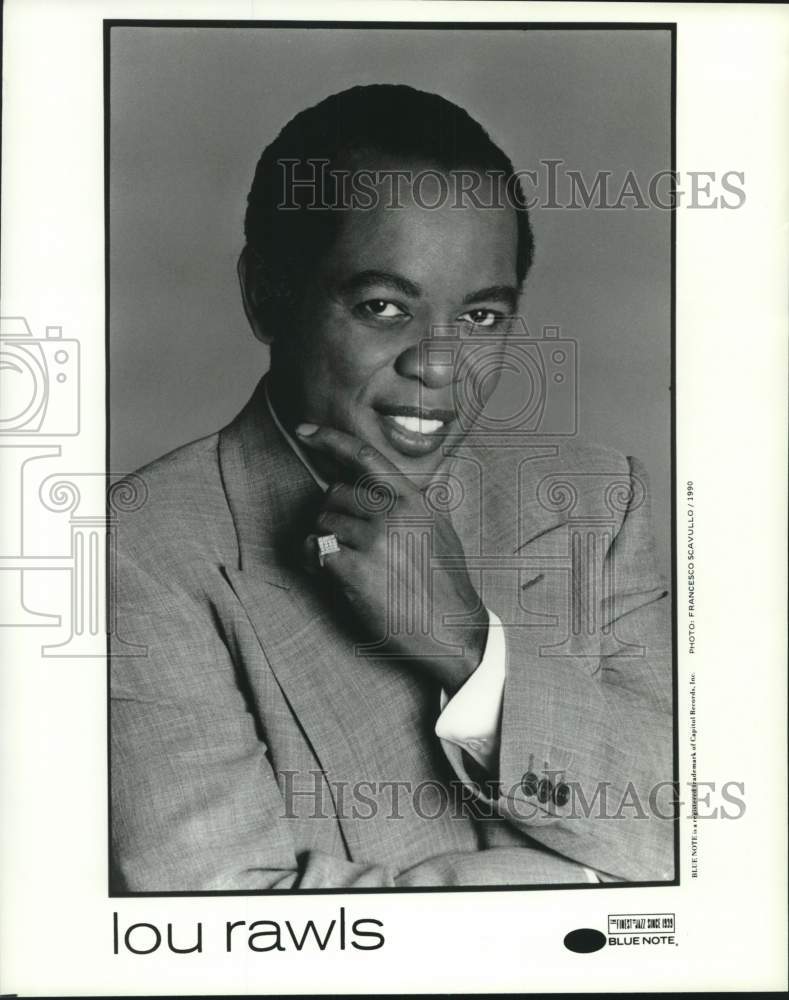 1990 Musician Lou Rawls poses for a portrait - Historic Images