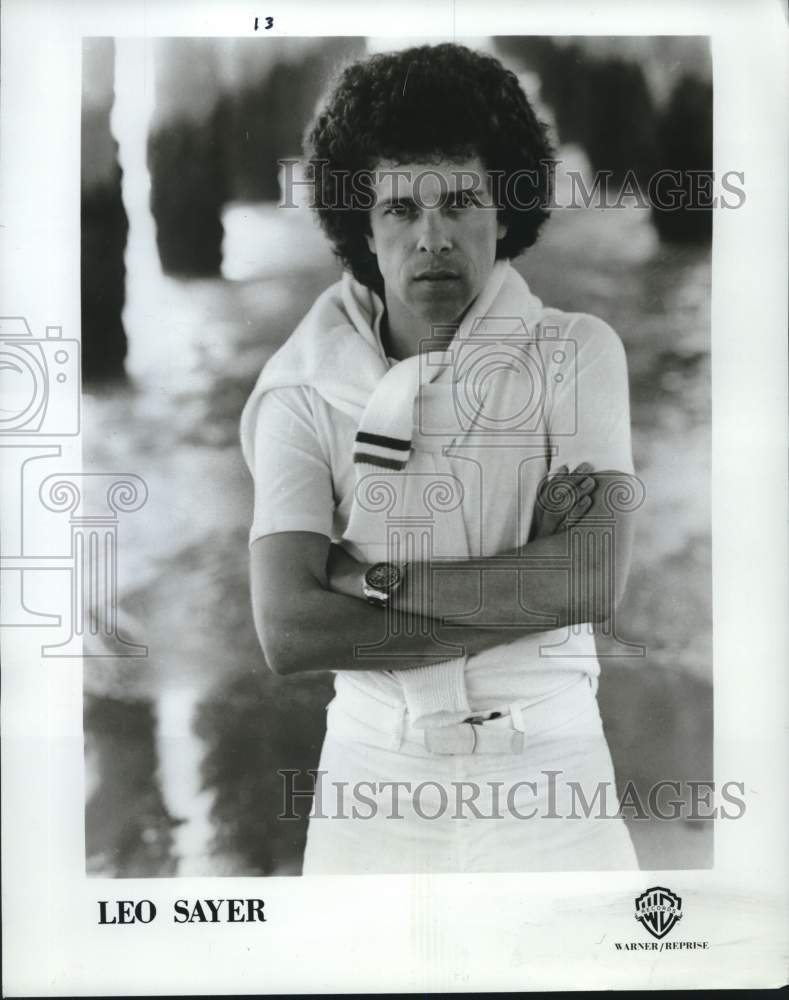 1977 Press Photo Musician Leo Sayer to appear at Saratoga Performing Arts Center - Historic Images