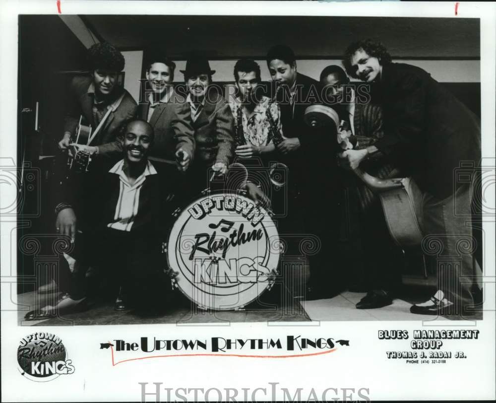 1991 Press Photo Members of the music group The Uptown Rhythm Kings - Historic Images