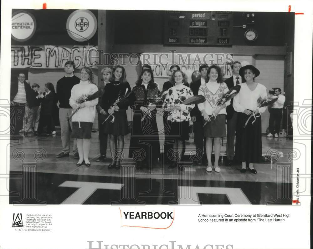 1991 Press Photo Homecoming Court Ceremony featured in &quot;Yearbook&quot; series- Historic Images