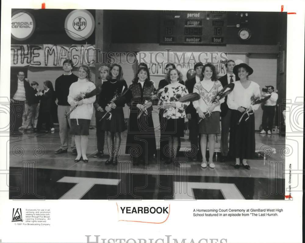 1991 Press Photo Homecoming Court Ceremony featured in "Yearbook" series- Historic Images