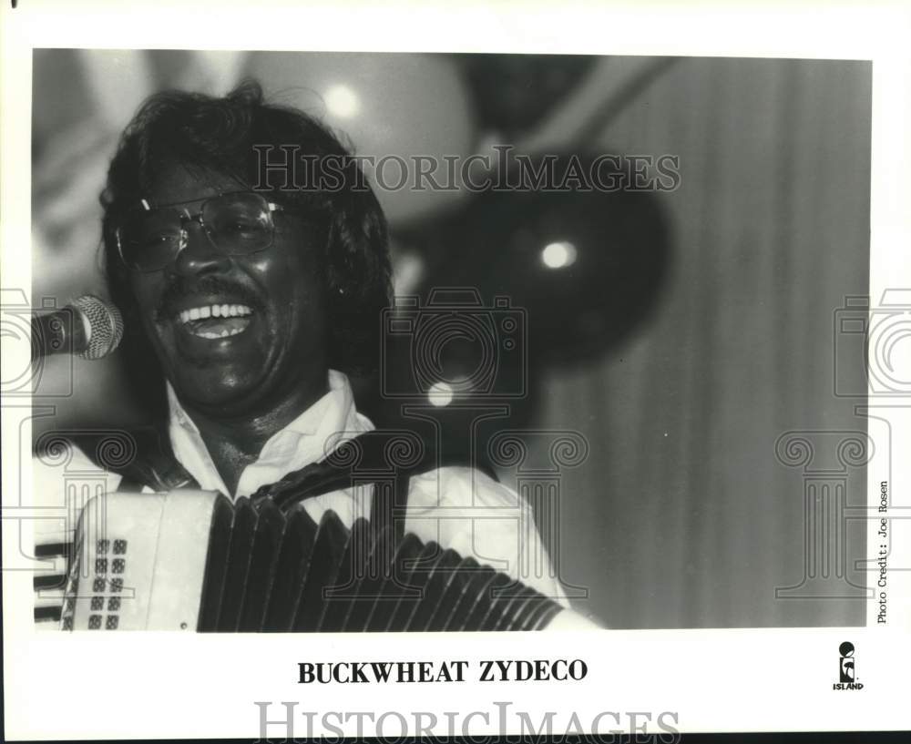 Press Photo Musician Buckwheat Zydeco - Historic Images