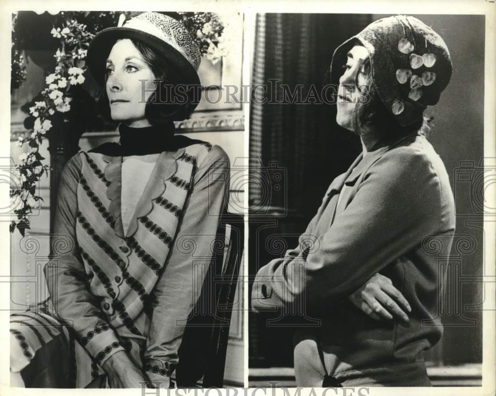 Press Photo Jean Marsh and Jenny Tomasin in "Upstairs, Downstairs" - Historic Images