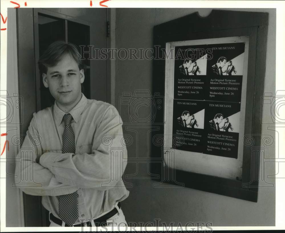 1991 Press Photo Jason Sklaver, director of the movie &quot;The 10 Musicians&quot; - Historic Images