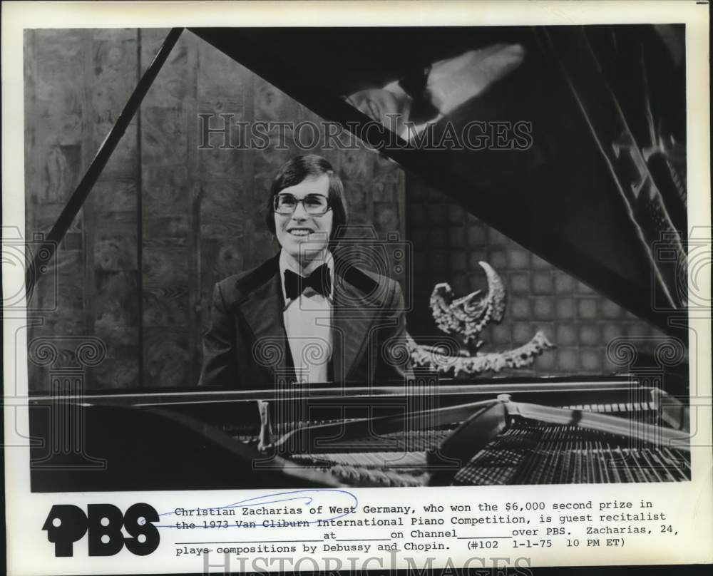 Press Photo Piano musician Christian Zacharias during a performance - Historic Images