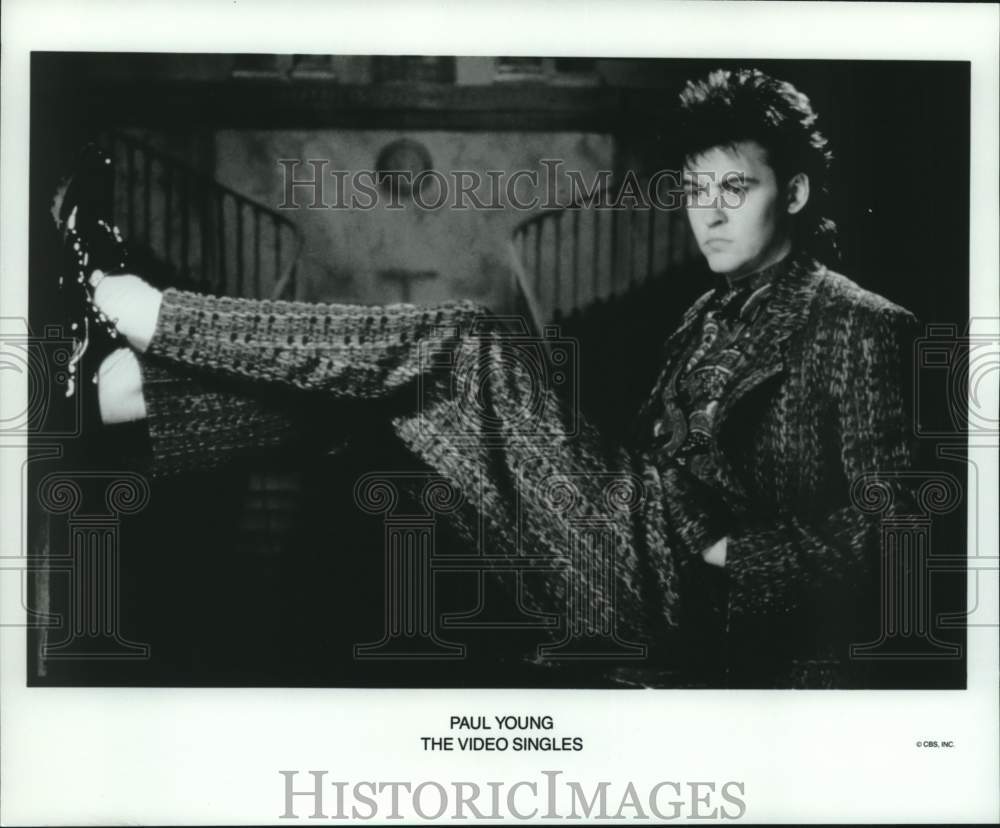 1988 Press Photo Musician Paul Young in The Video Singles - Historic Images