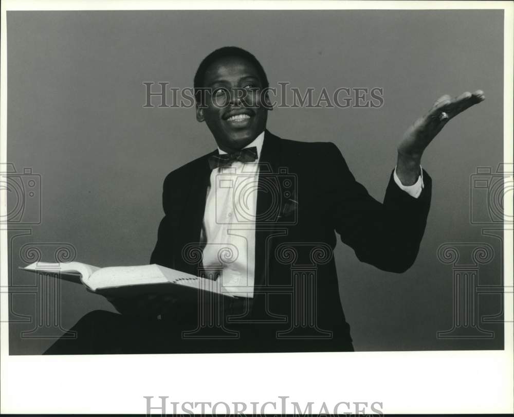 1991 Press Photo Sam Rowser of the Paul Robson performing arts group - Historic Images