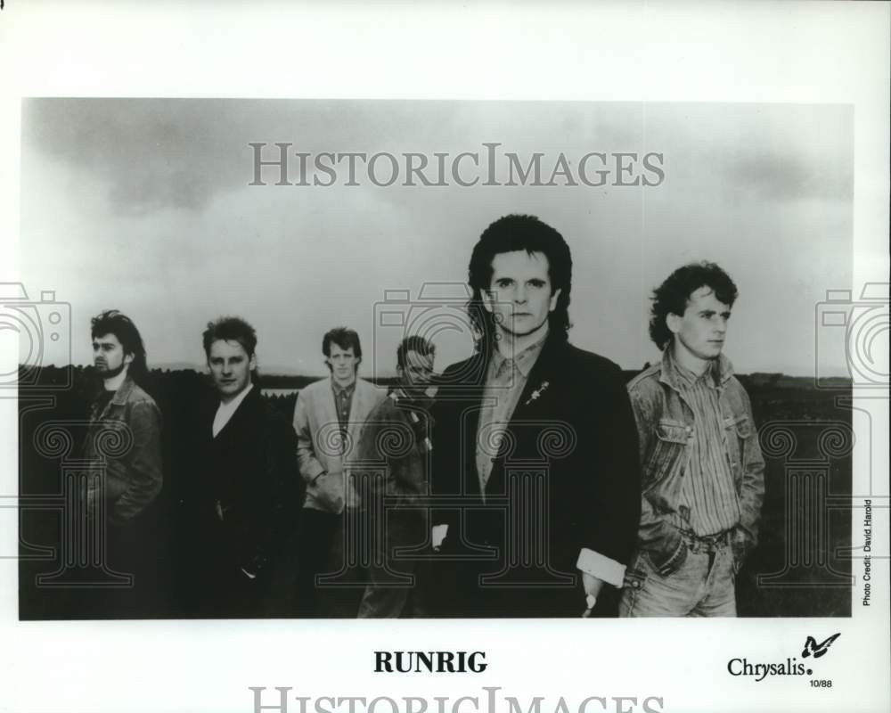 1988 Press Photo Members of the music group Runrig - Historic Images