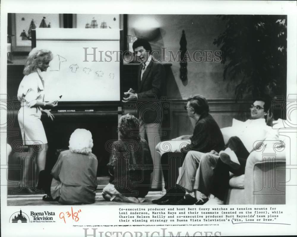 1987 Bert Conti and other actors appear in "Win, Lose, or Draw" - Historic Images