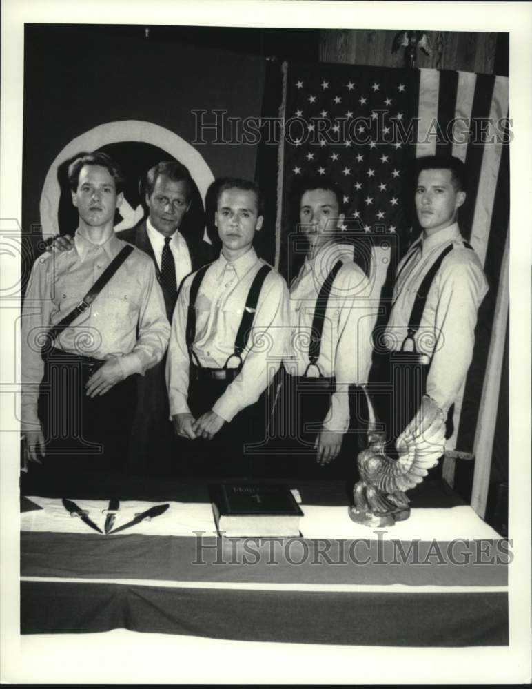 1990 Press Photo Actors featured in a scene from &quot;So Proudly We Hail&quot; - Historic Images