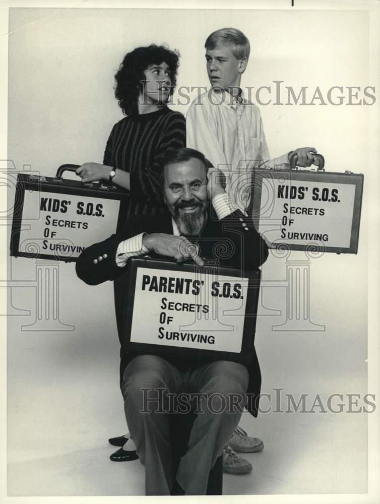 1984 Press Photo George Schattler, Darin Barber &amp; Monica Romig in TV special - Historic Images