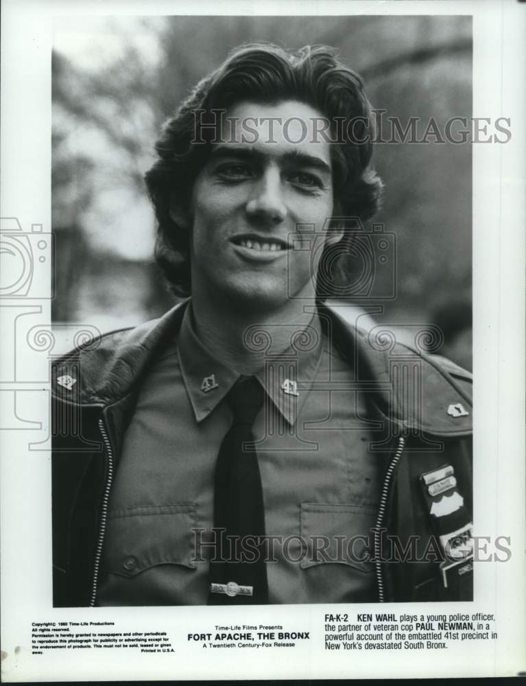 1980 Press Photo Ken Wahl appears in a scene form &quot;Fort Apache, The Bronx&quot; - Historic Images