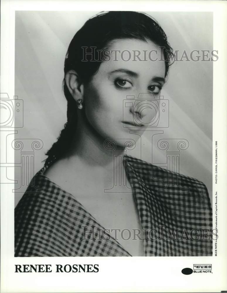 1990 Press Photo Musician Renee Rosnes - Historic Images