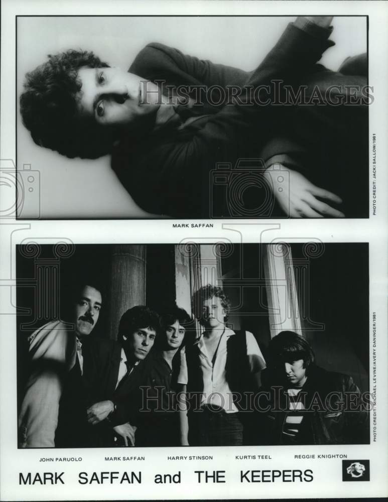 1981 Press Photo Members of the music group Mark Saffan and The Keepers - Historic Images