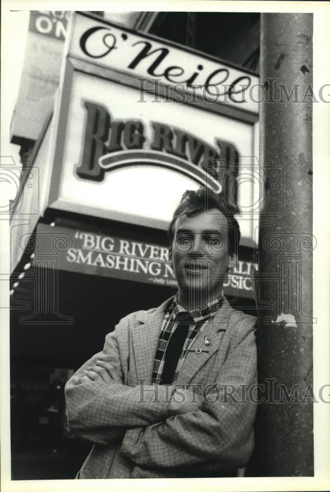 1985 Press Photo Des McAnuff, director of &quot;Big River&quot; musical - Historic Images